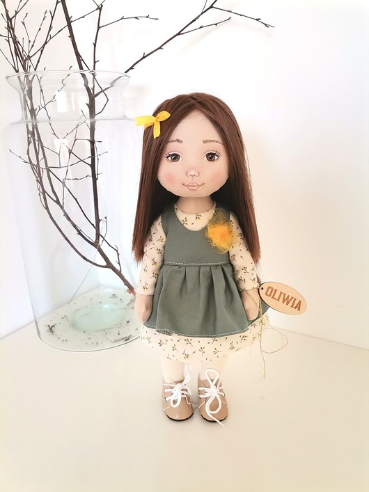 lalki Lalka handmade 32cm malowana  dostępna od ręki