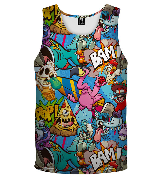 t-shirty męskie DR.CROW Bokserka Męska Cartoon
