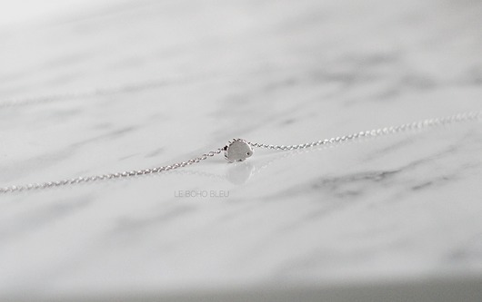 Rhodium Plated Tiny Hedgehog Necklace Le Boho Bleu