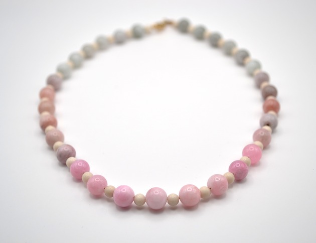 chokery Choker z cieniowanego morganitu