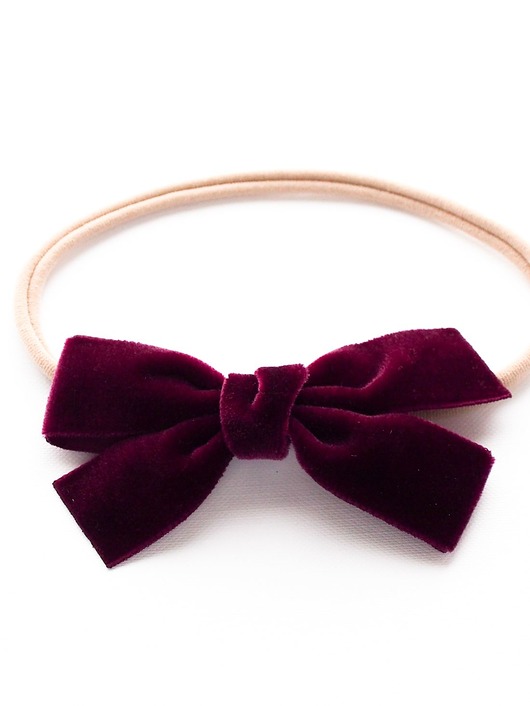 Opaska do włosów VELVET BOW Momilio