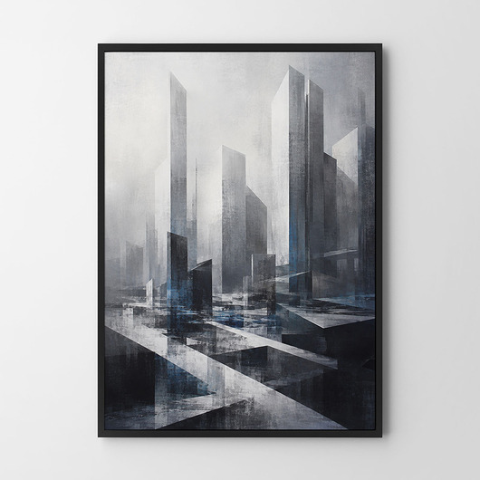 plakaty Plakat Miasto abstrakcja