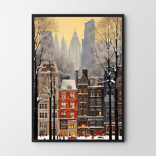 plakaty Plakat Nowy Jork zimą v1