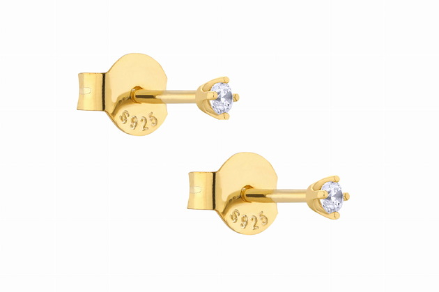 Kolczyki pozłacane Mini Dots Gold Alicja&Maria Jewellery