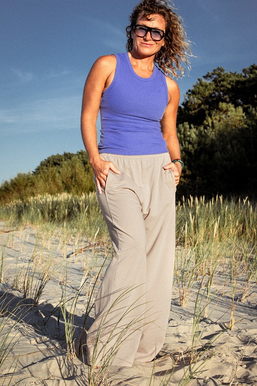 spodnie materiałowe damskie Cotton Pants
