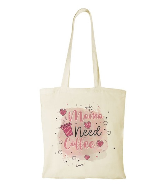 torby na zakupy Torba bawełniana "MAMA NEED COFFEE"
