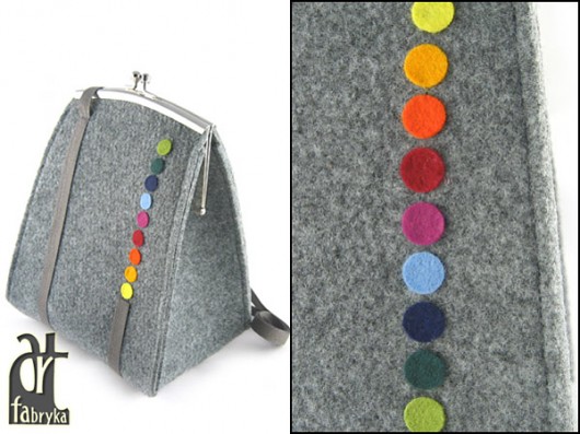 FILCOWE TOREBKI - rainbow.dots.6 art fabryka