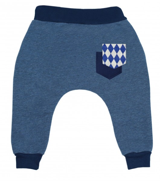 Wiosenne portki z obniżonym krokiem jeans romby  nonino