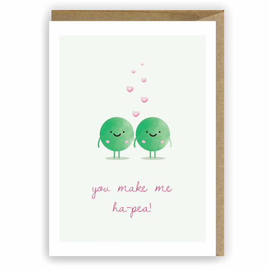 Kartka miłosna - You make me Ha-pea! Cardie