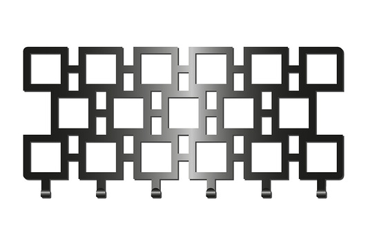 wieszaki Nowoczesny Wieszak Z Kolekcji Simple Geometryczne Kwadraty Wg23