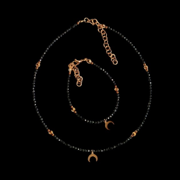 komplet biżuterii RAZEM TANIEJ!! ochronny naszyjnik & bransoletka w pudełku jubilerskim