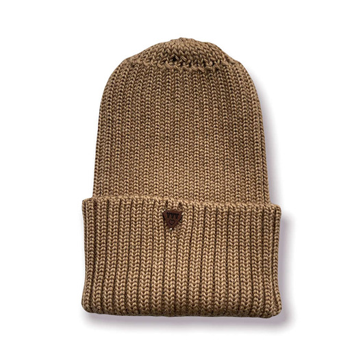 czapki damskie CZAPKA smart merino - ciemny beż