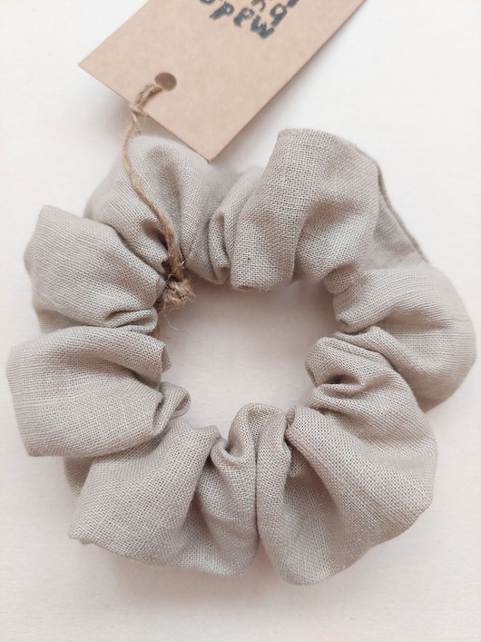 gumki do włosów Gumka do włosów 100% len, beż