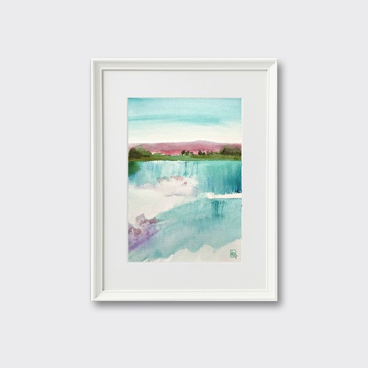 grafiki i ilustracje Akwarela  ''DAL''- ręcznie malowana