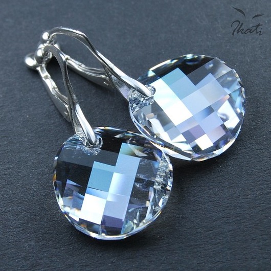 Klipsy kręgi kryształ Swarovskiego MOONLIGHT Ikati Jewellery