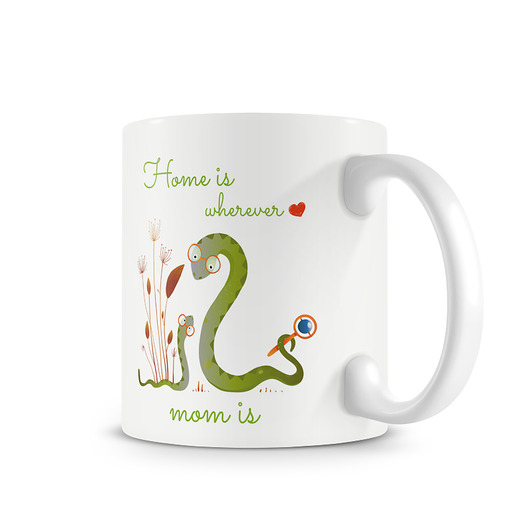 kubek. home is wherewer mom is. węże Love Life and Forest