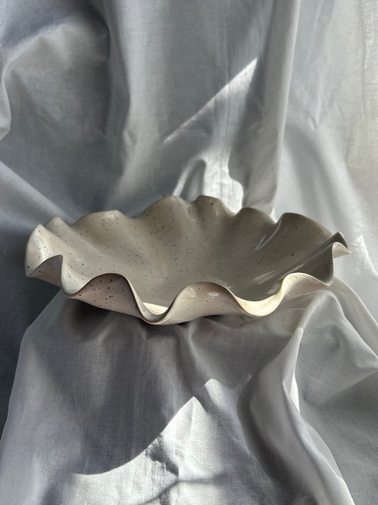 miski i misy Misa ceramiczna ręcznie robiona, falowane brzegi, ceramika handmade,