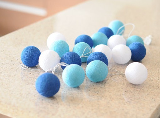 Qule Lampki Cotton Balls Light By The Sea qule