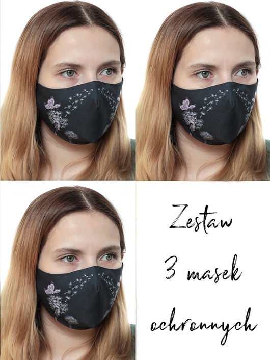 3szt. masek ochronnych-dmuchawiec Usunieta