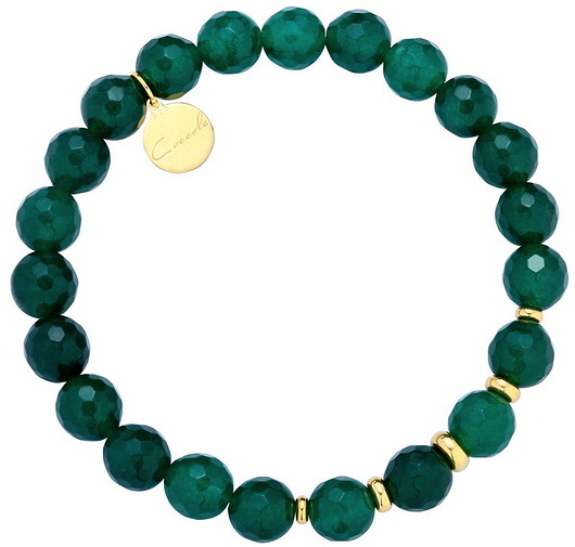 BRANSOLETKA: jadeit + srebro 925  Coccola JEWELLERY