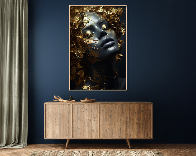 plakaty Złota muza - Plakat - Druk - Fotografia, Abstrakcja, Surrealizm, Loft ZM08