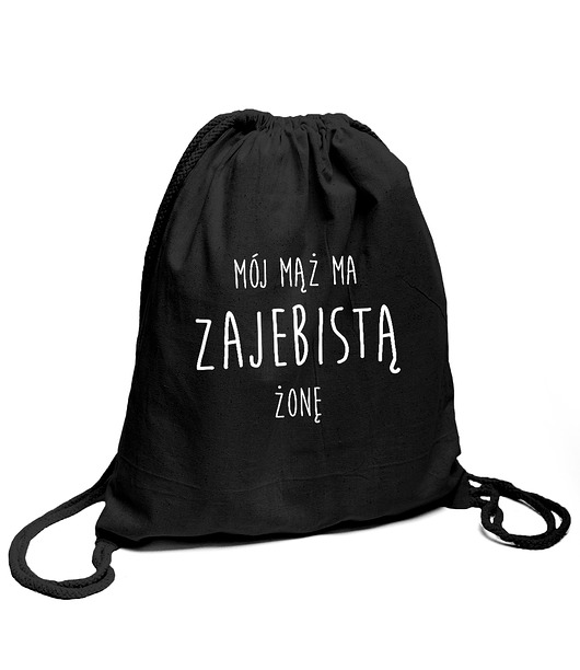 Plecak bawełniany z napisem AllbagAllprints