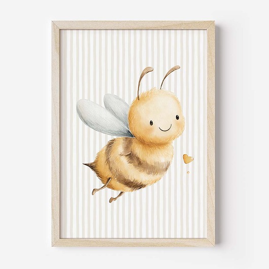 obrazy i plakaty do pokoju dziecięcego Plakat Na Ścianę Dla Dzieci Pszczółkowi Przyjaciele nr. 8