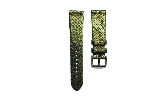 zegarki różne Pasek do zegarka  rozm: 20 mm zielony wąż