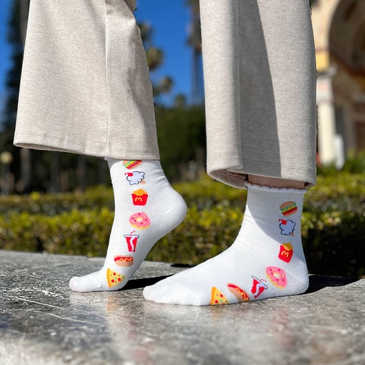 skarpetki damskie Skarpetki w jedzenie Skarpetki fast food