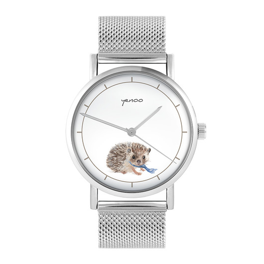 zegarki damskie Zegarek - Jeżyk - bransoleta mesh