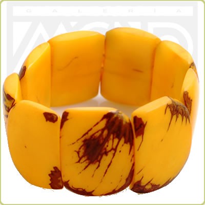 b53 - Bransoletka z orzechów tagua Galeria Macondo