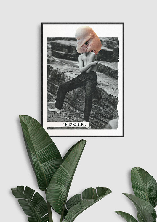 fotografia Uciskanie - grafika fotograficzna kolaż collage