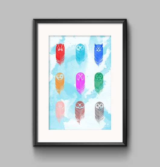 plakat SÓWKI a4/a3/50x70cm mARTsie