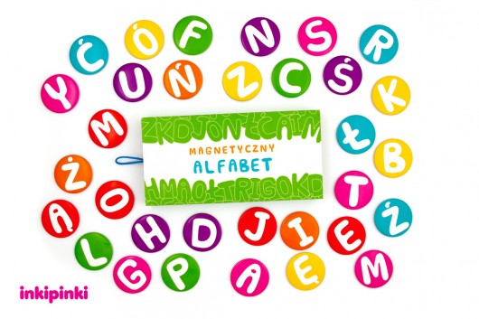 gry edukacyjne dla dzieci magnetyczny alfabet - 32 polskie litery