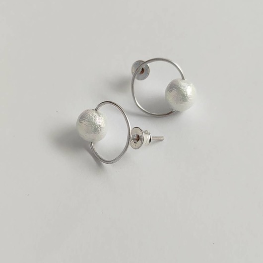 kolczyki z kamieniami Kolczyki OKRĄG