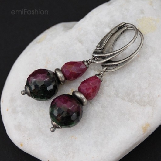 Rubin i Zoisyt rubinowy MAREMI Jewelry