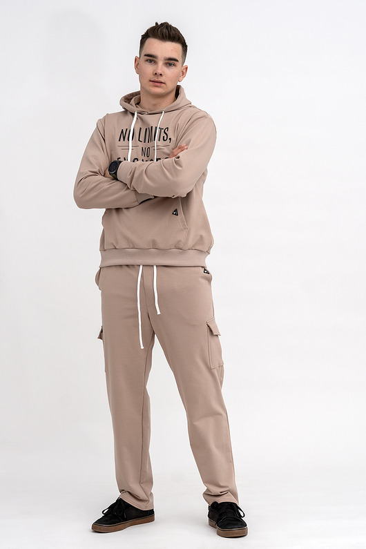 moda - inne Komplet dresowy męski   Z NADRUKIEM  CAPUCINO