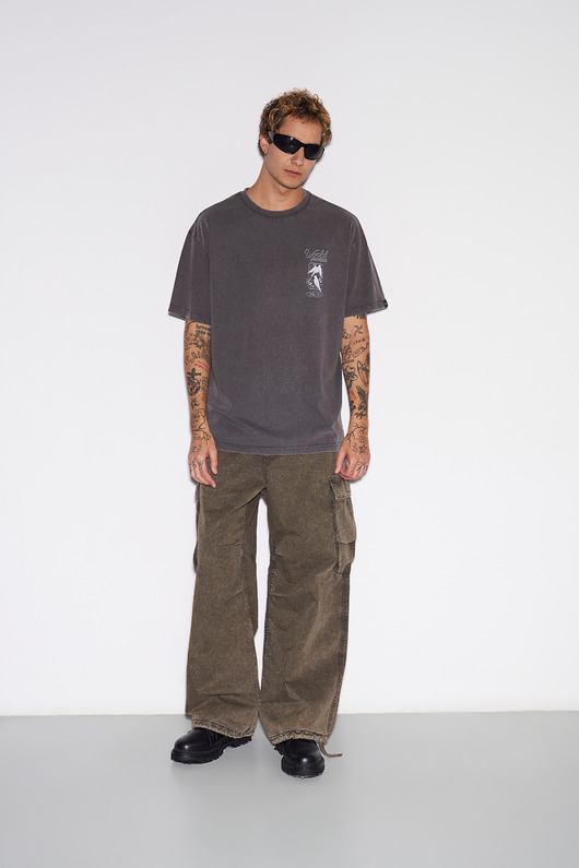 t-shirty męskie HT x AK Koszulka męska Vintage