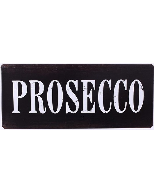 Szyld Metalowy Czarny PROSECCO MIA home
