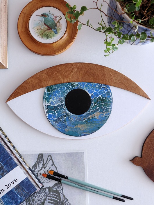 Ozdoby na ścianę Oko 3D planet 06/046