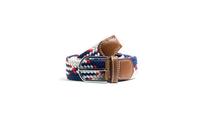 Pleciony pasek WHITE BLUE NAVY Pineapplestyle