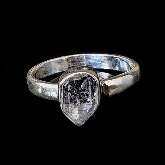 pierścionki srebrne Pierścionek Diament herkimer