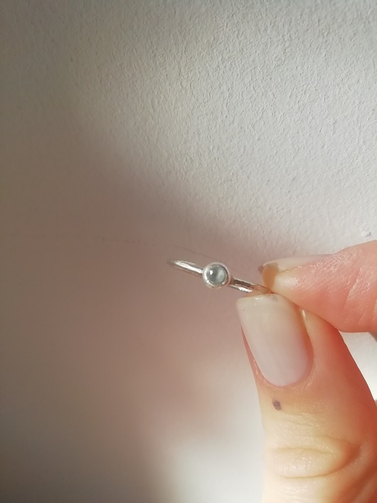 pierścionki srebrne Pierścionek z apatytem Planetoidy