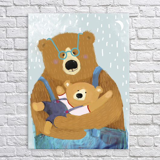 obrazy i plakaty do pokoju dziecięcego OBRAZ NA PŁÓTNIE - 60x80 Chce-mi-sie