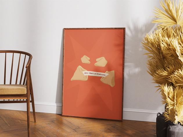 plakaty Plakat Ciasteczko z Wróżbą