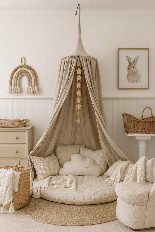 namioty i tipi dla dzieci Baldachim bawełniany do pokoju dziecka