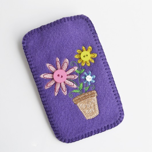 kwiatki - etui na telefon Tulis