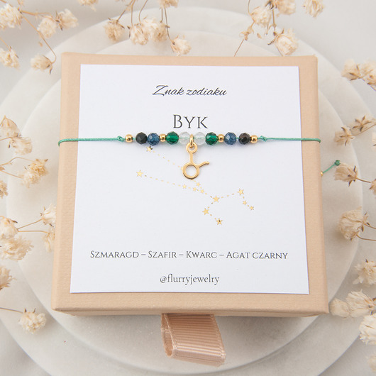 bransoletki z kamieni naturalnych Biżuteria Znak zodiaku - Byk