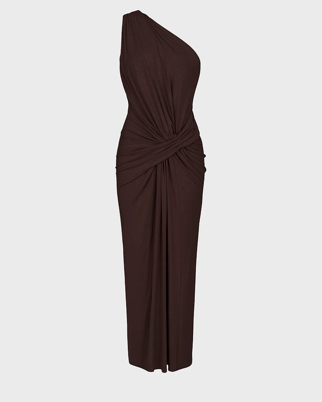 sukienki midi damskie Sukienka Linea choclate