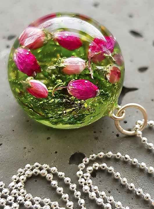 naszyjnik z wrosem i mchem Grol Jewellery